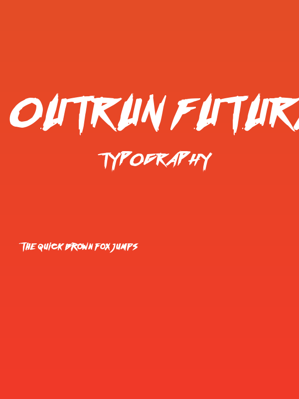 Outrun future Bold Poster