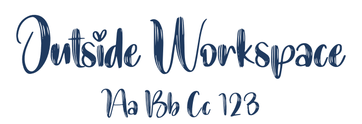 Outside Workspace Font Preview