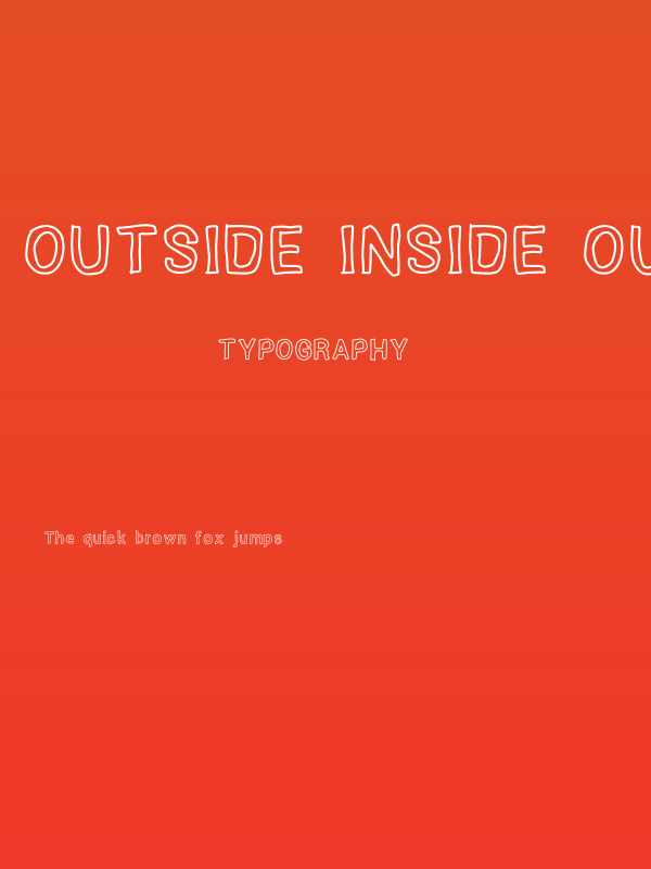Outside inside outline Poster