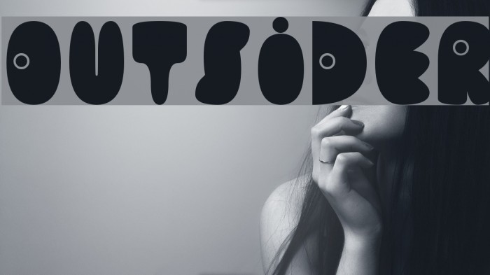 Outsider Font examples