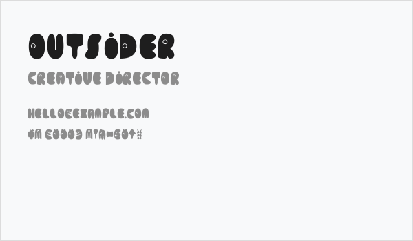 Outsider Business Card