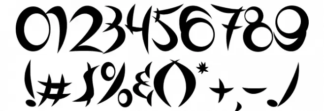 Outsiders Font OTHER CHARS