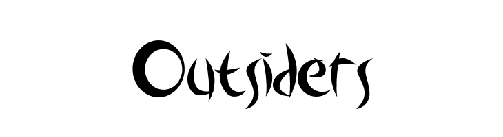 Outsiders  フリーフォントのダウンロード