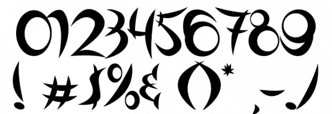 Outsiders Font OTHER CHARS