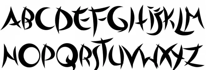 Outsiders Schriftart Groß