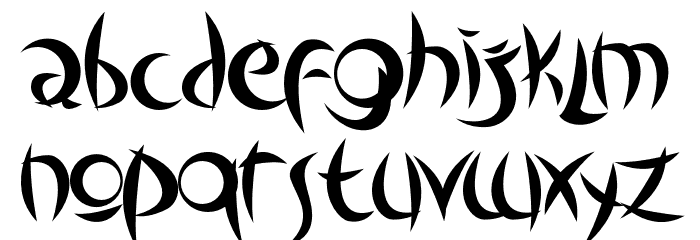 Outsiders Font LOWERCASE