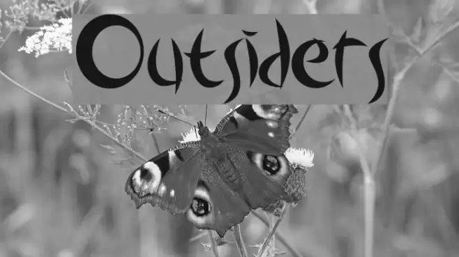Outsiders Font examples
