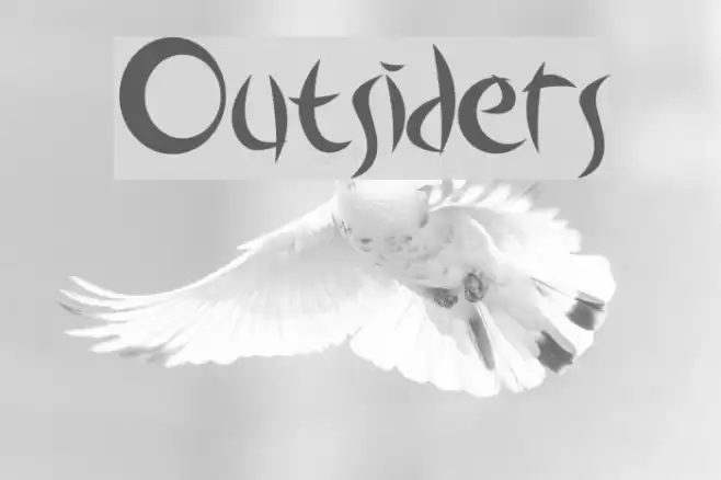 Outsiders Font examples