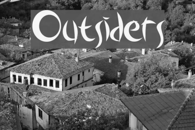 Outsiders Font examples