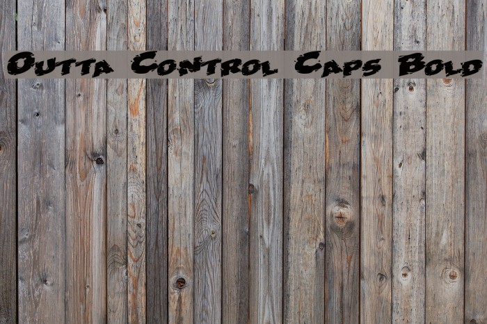 Outta Control Caps Bold Fuentes examples