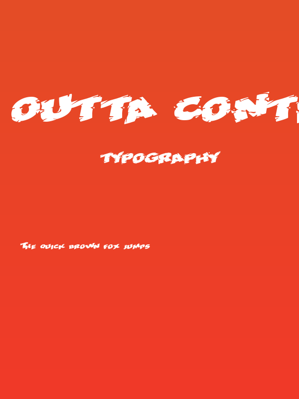 Outta Control Caps Bold Poster