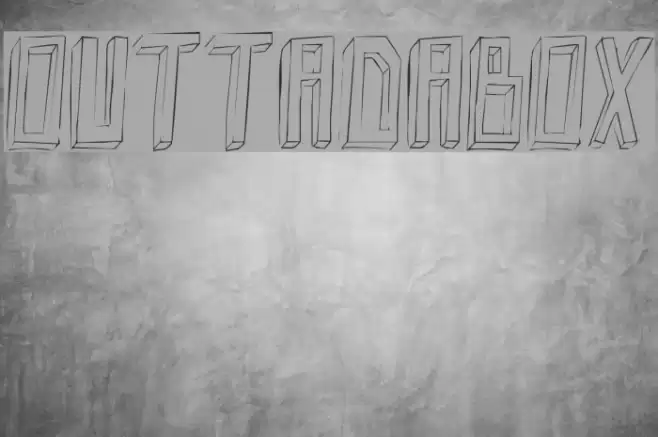 Outtadabox Font examples