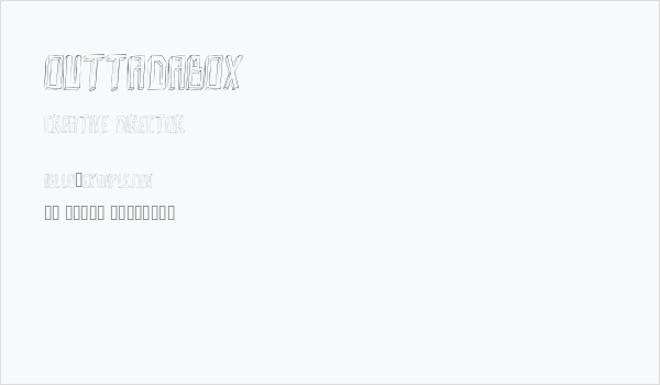 Outtadabox Business Card