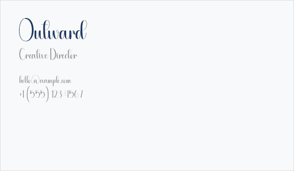 Outward Business Card