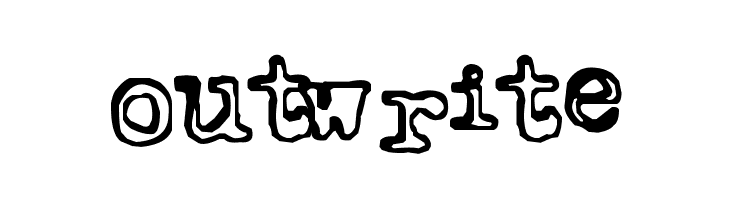 Outwrite  Frei Schriftart Herunterladen