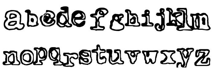 Outwrite Font LOWERCASE