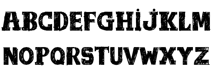 out of tune Font LOWERCASE