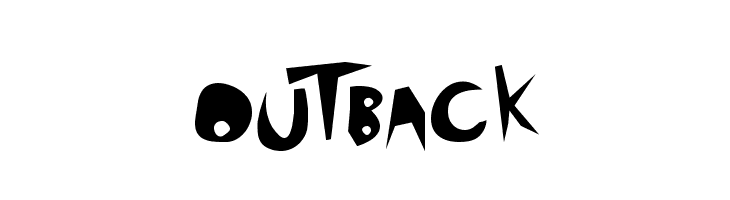 outback  フリーフォントのダウンロード