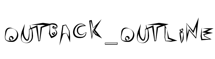 outback_outline  Free Fonts Download
