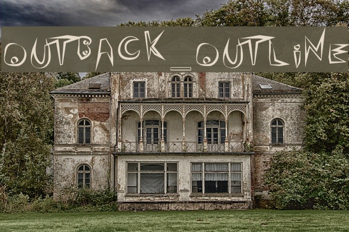 outback_outline Font examples