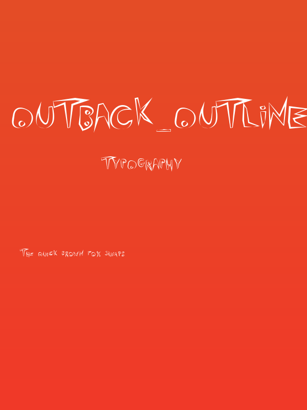outback_outline Poster