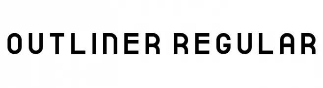 outliner Regular  Frei Schriftart Herunterladen