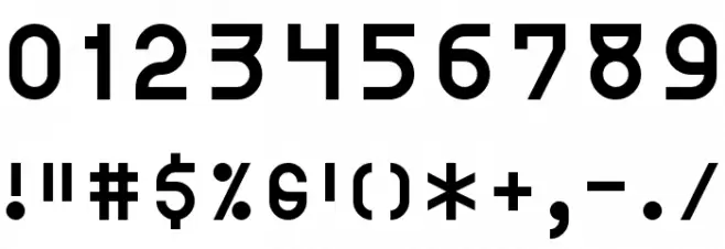 outliner Regular Font OTHER CHARS