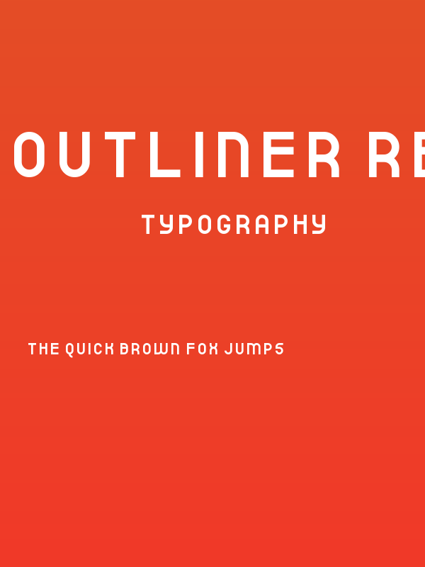 outliner Regular Poster