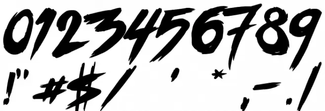 outrun future Font OTHER CHARS