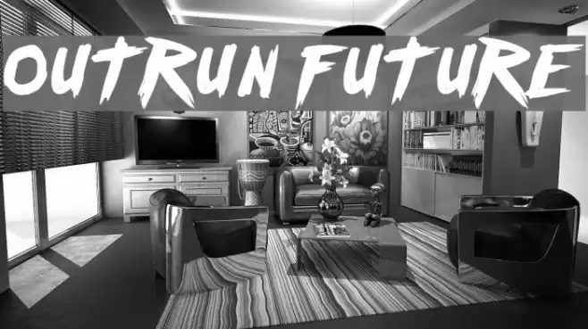 outrun future Font examples