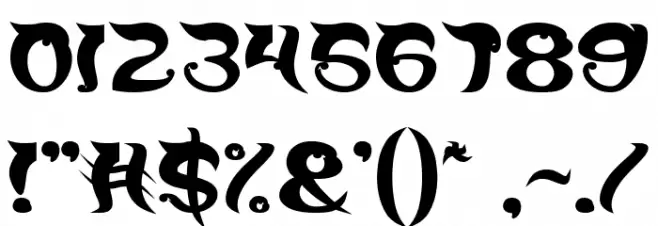 OVER THE MOUNTAIN Bold Font OTHER CHARS