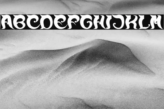 OVER THE MOUNTAIN Bold Font examples