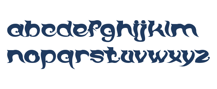 OVER THE MOUNTAIN Bold Lowercase