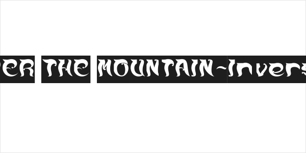 OVER THE MOUNTAIN-Inverse Logo