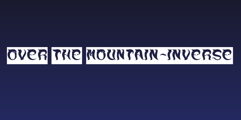 OVER THE MOUNTAIN-Inverse Social Header