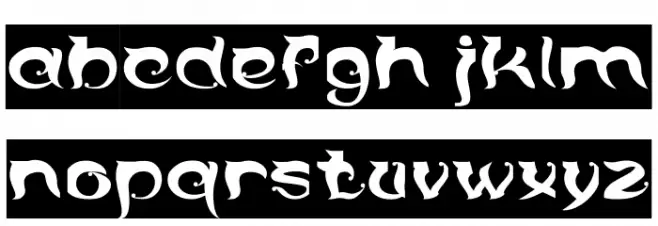 OVER THE MOUNTAIN-Inverse 字体 小写