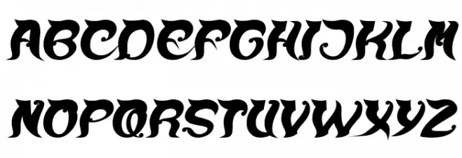 OVER THE MOUNTAIN-Italic Bold Italic Schriftart Groß