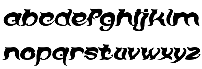 OVER THE MOUNTAIN-Italic Bold Italic Font LOWERCASE