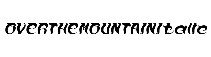 OVER THE MOUNTAIN Italic  免费字体下载