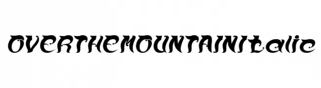 OVER THE MOUNTAIN Italic  Descarca Fonturi Gratis