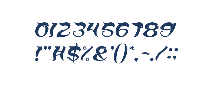 OVER THE MOUNTAIN Italic Other Characters