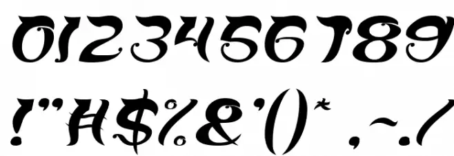 OVER THE MOUNTAIN Italic Font OTHER CHARS