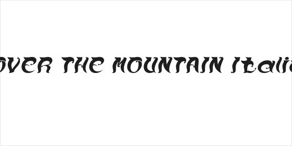 OVER THE MOUNTAIN Italic Logo