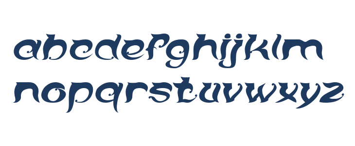 OVER THE MOUNTAIN Italic Lowercase