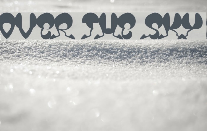 OVER THE SKY Font examples