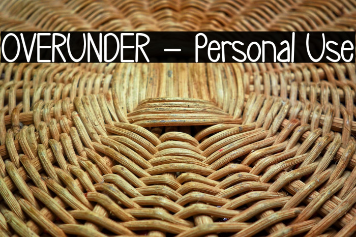 OVERUNDER - Personal Use Example 1