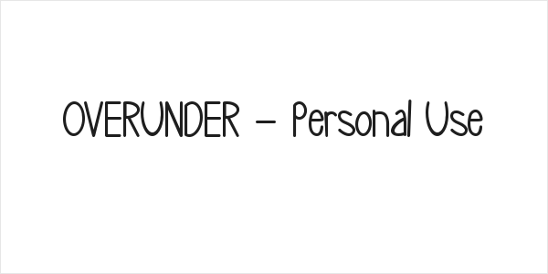 OVERUNDER - Personal Use Logo