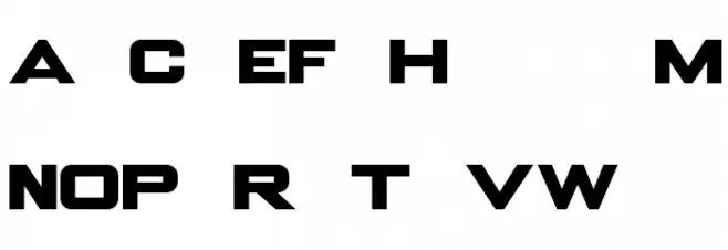 OVERWATCH Font UPPERCASE
