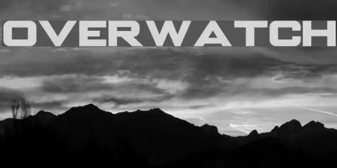 OVERWATCH Font examples