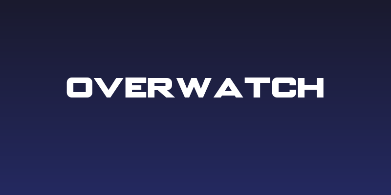 OVERWATCH Social Header